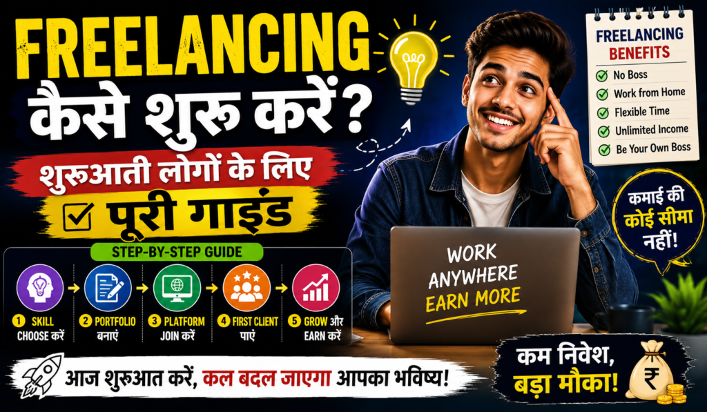 Cover image for Freelancing Kaise Shuru Karen? शुरुआती लोगों के लिए पूरी गाइड