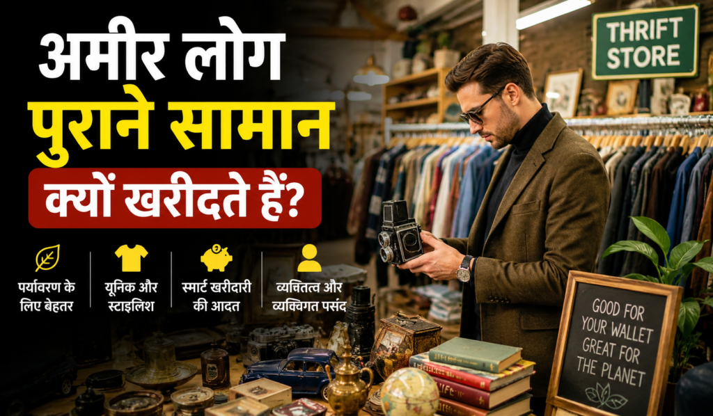 Cover image for पैसों की कमी नहीं, फिर भी लोग खरीदते हैं सेकेंड हैंड सामान! मनोविज्ञान ने बताया इसके पीछे छिपी दिलचस्प वजह